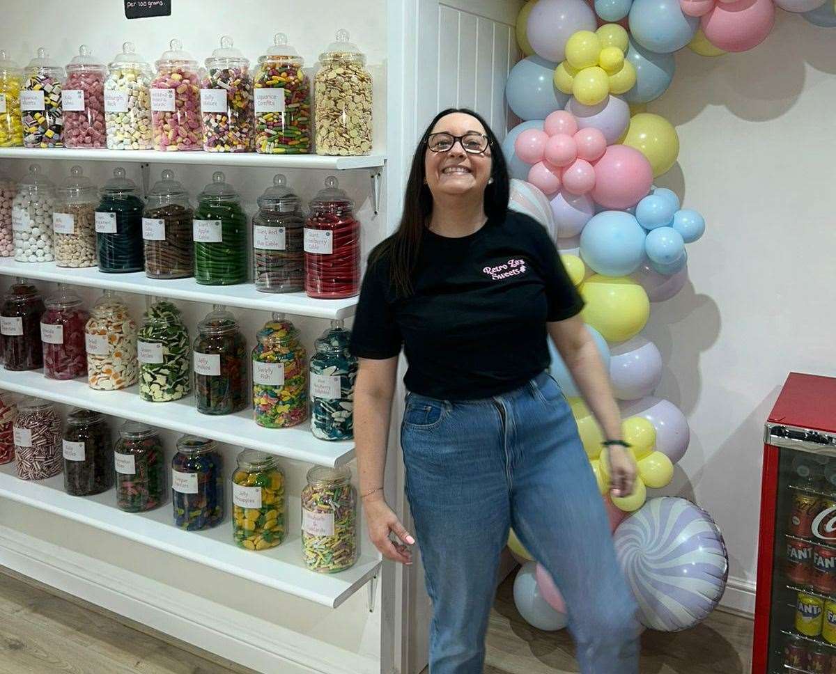 Mum Zoe Barnes, who has lived in Sevenoaks all her life, has fulfilled her dream of opening a sweet shop