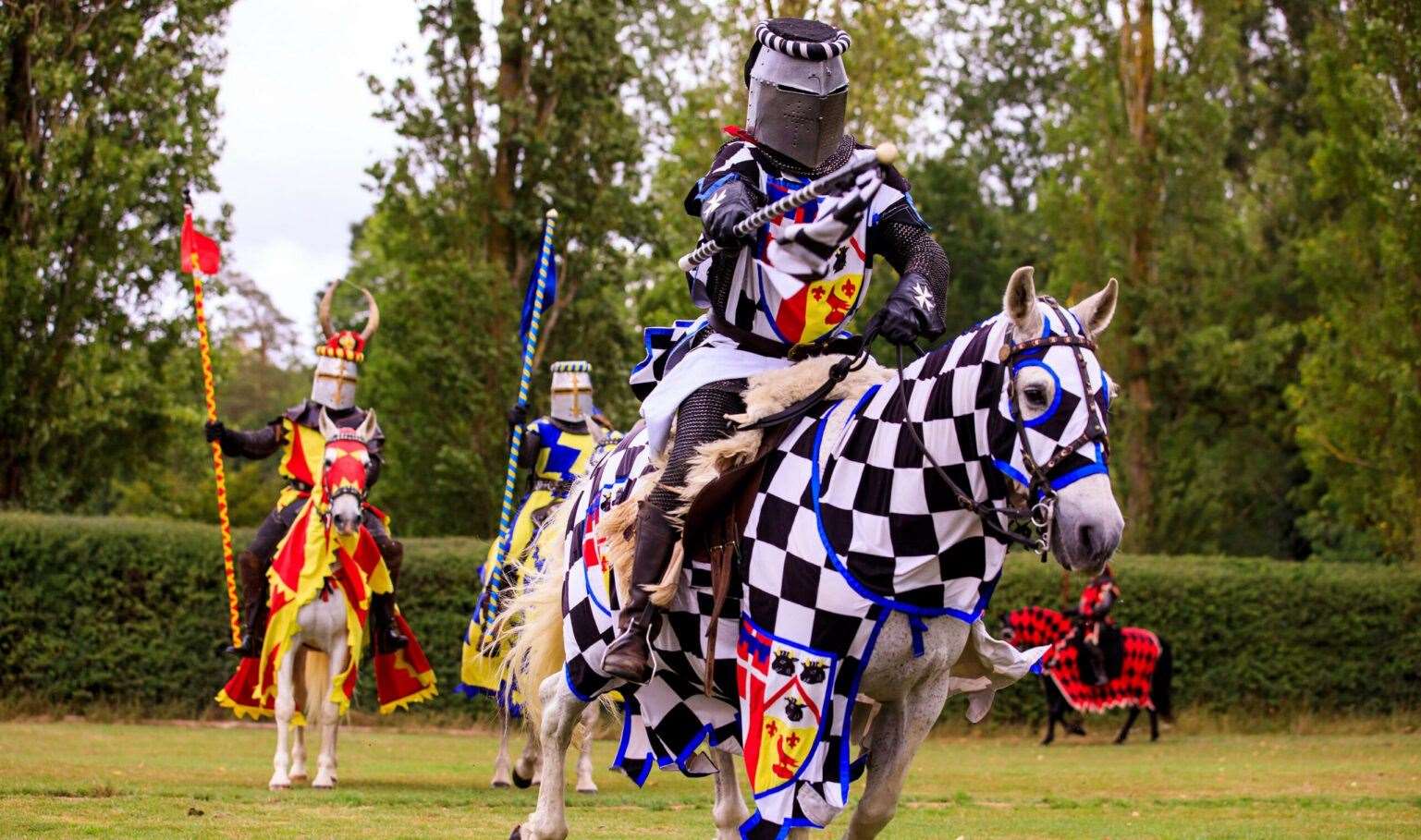 Watch the exhilarating jousting tournaments and meet Medieval knights. Picture: Hever Castle and Gardens