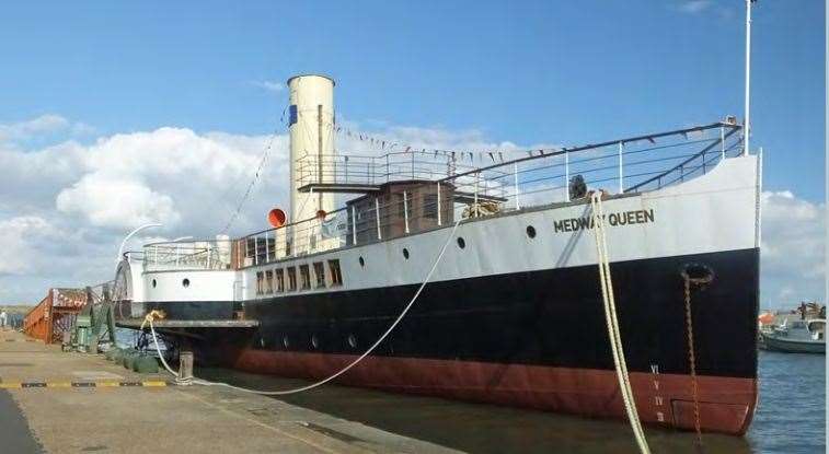 The development may enable the Medway Queen to be moored permanently on the new pier. Photo: Offset Architects