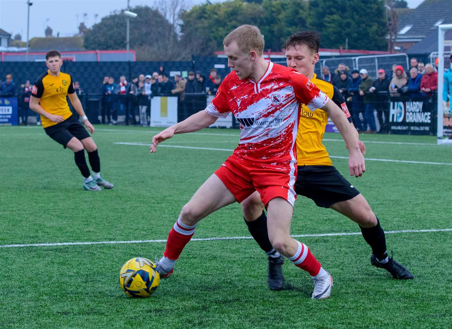 Ramsgate's Benedict Bioletti looks to create an opening. Picture: Stuart Watson