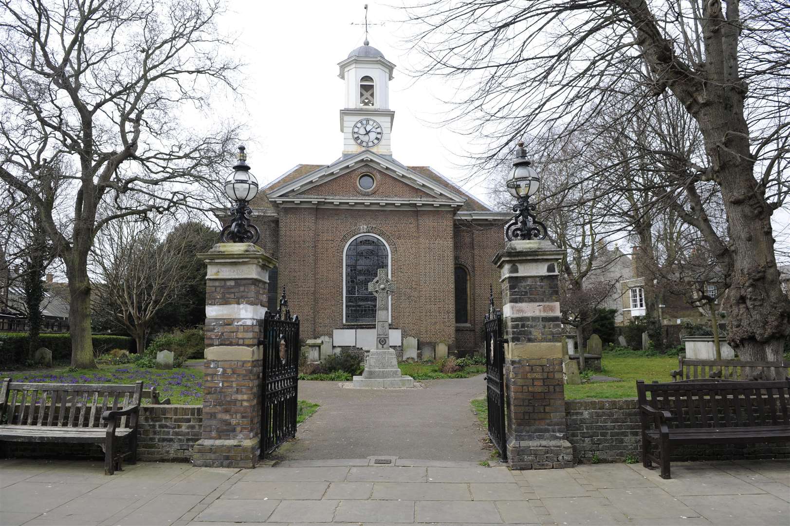 St George's Church is opposite the Hawkins Menswear in Deal High Street