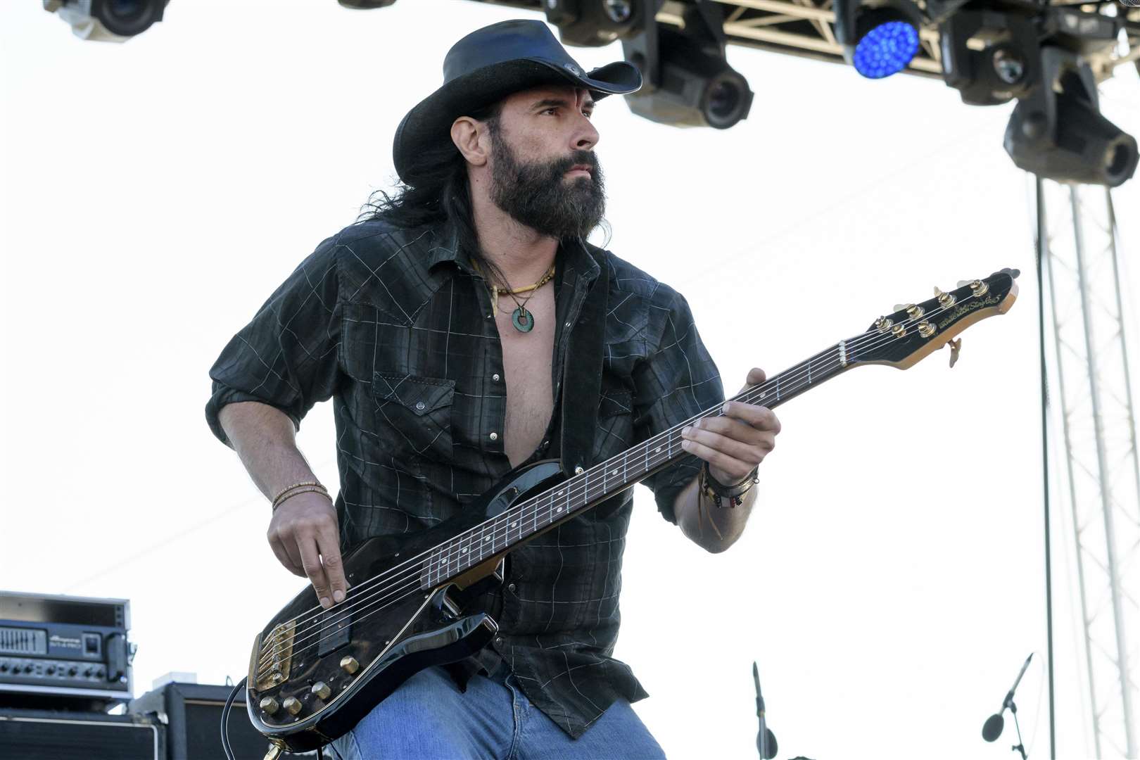 Skinny Molly get going on the Outlaw Country Stage. The 2018 Ramblin' man Fair at Mote Park, Maidstone..Picture: Andy Payton. (2802972)