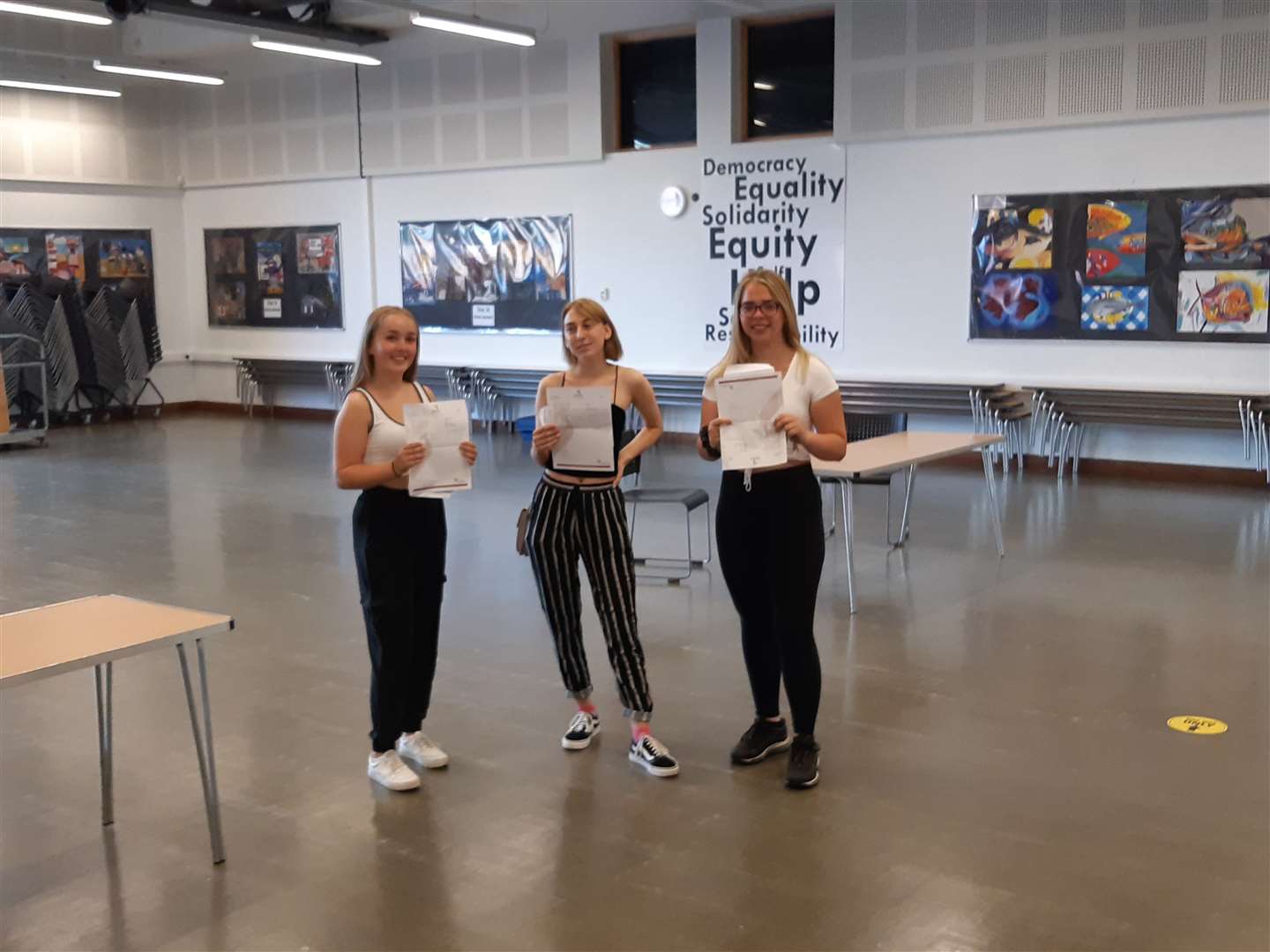 Pupils at Dartford Science and Technology College received their results today