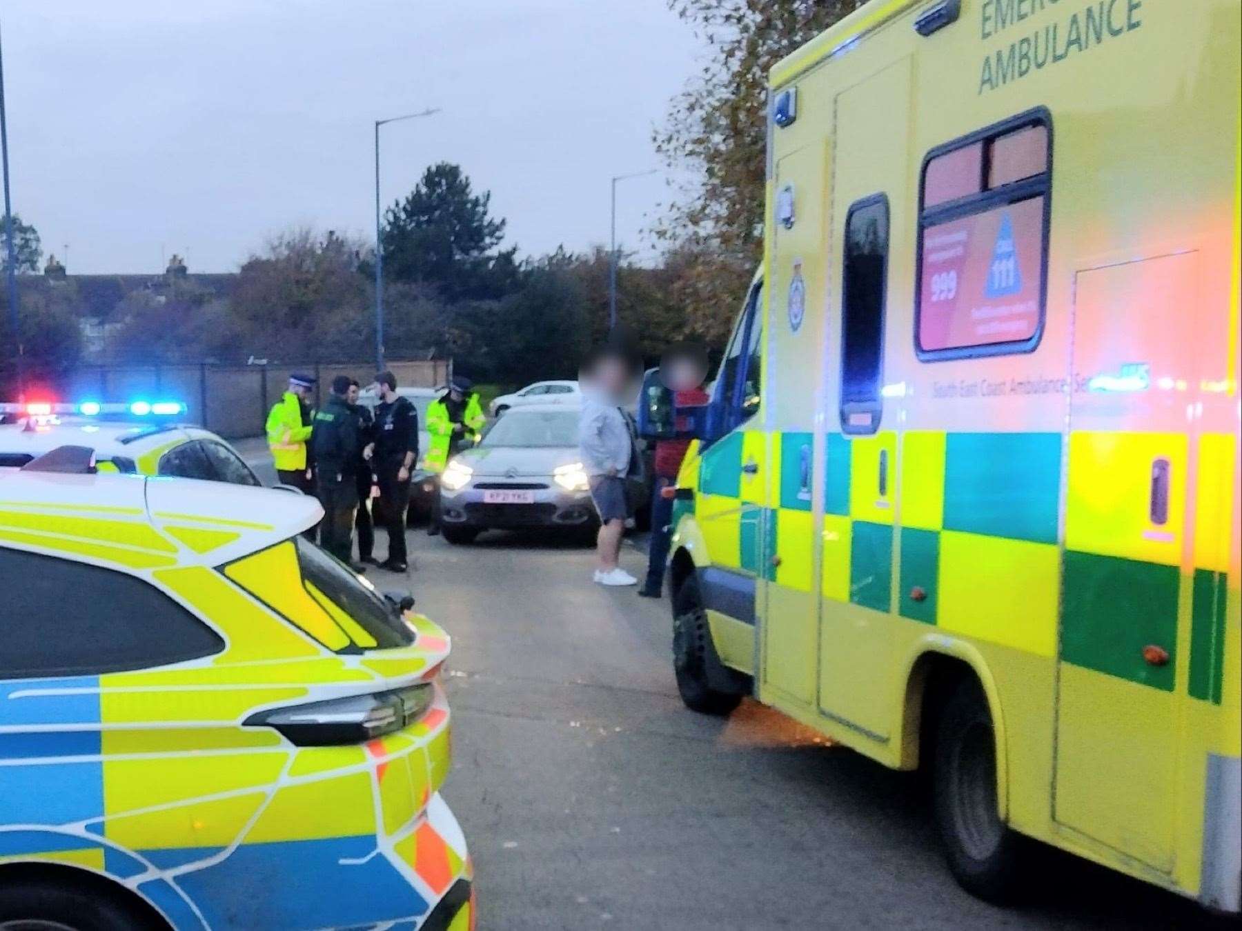 Police and an ambulance in Millennium Way, Sheerness.Picture: George Poule (60727601)