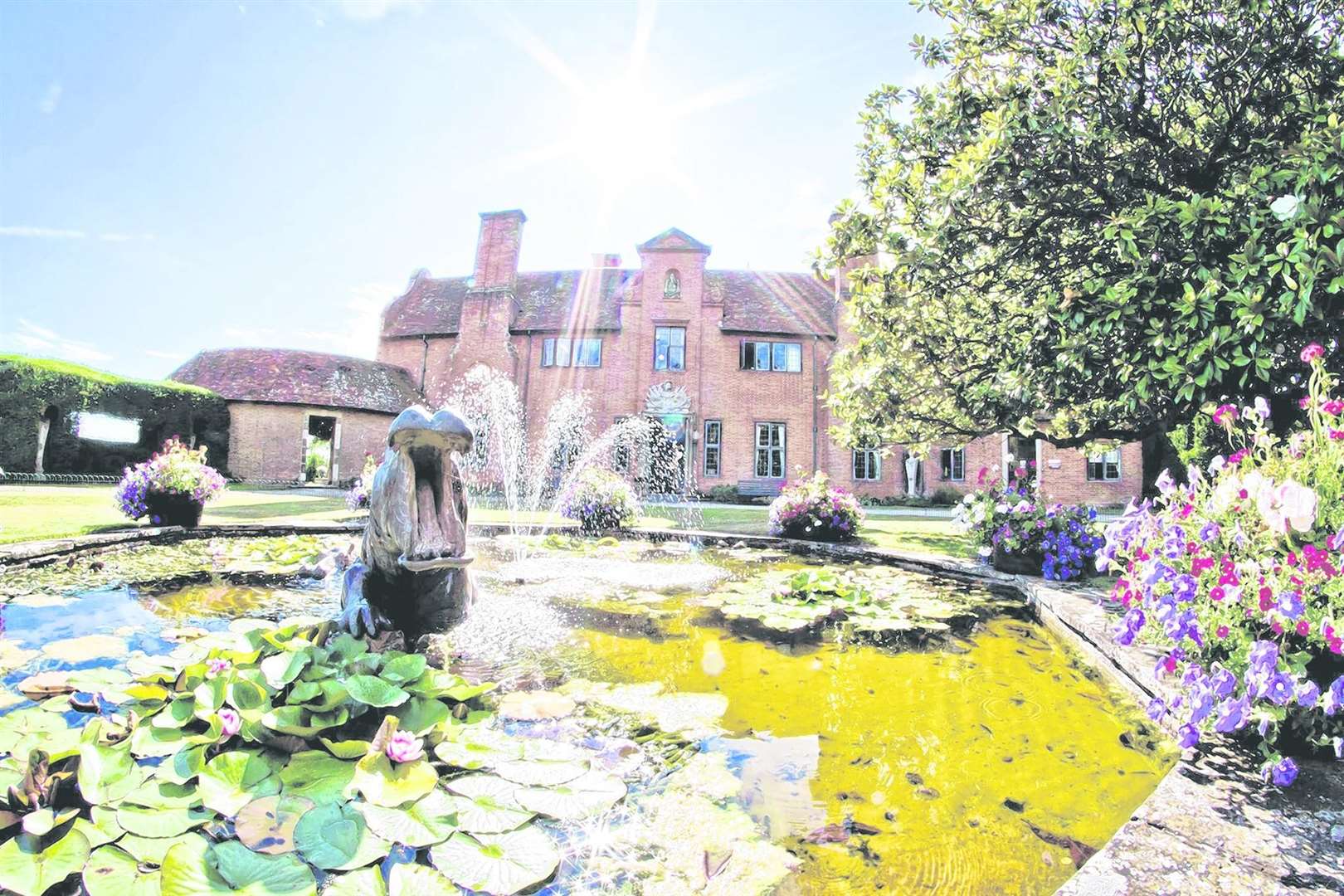 The newly-refurbished Moroccan Courtyard at Port Lympne has undergone extensive restoration