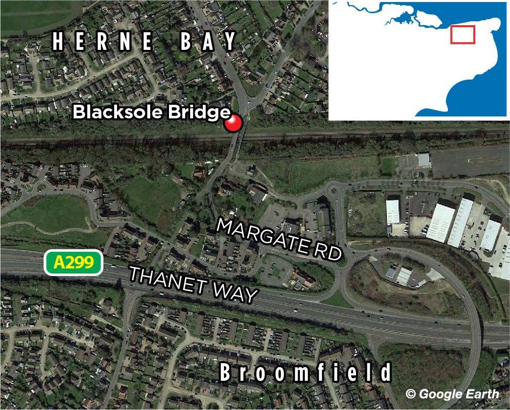 Blacksole Bridge in Herne Bay