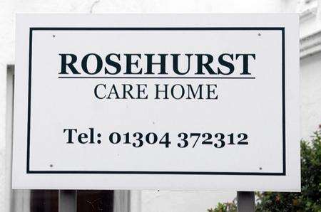Rosehurst Care Home, which has been issued with a warning for its 'unsafe' premises.