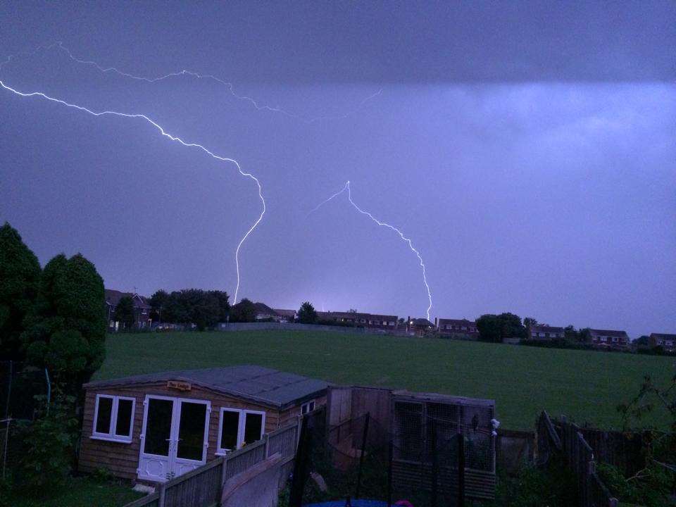 Suzanne Gladwish took this picture from her home in Deal