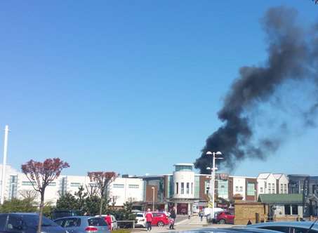 Smoke seen over the Broadstairs skyline. Picture: Louise Rickman