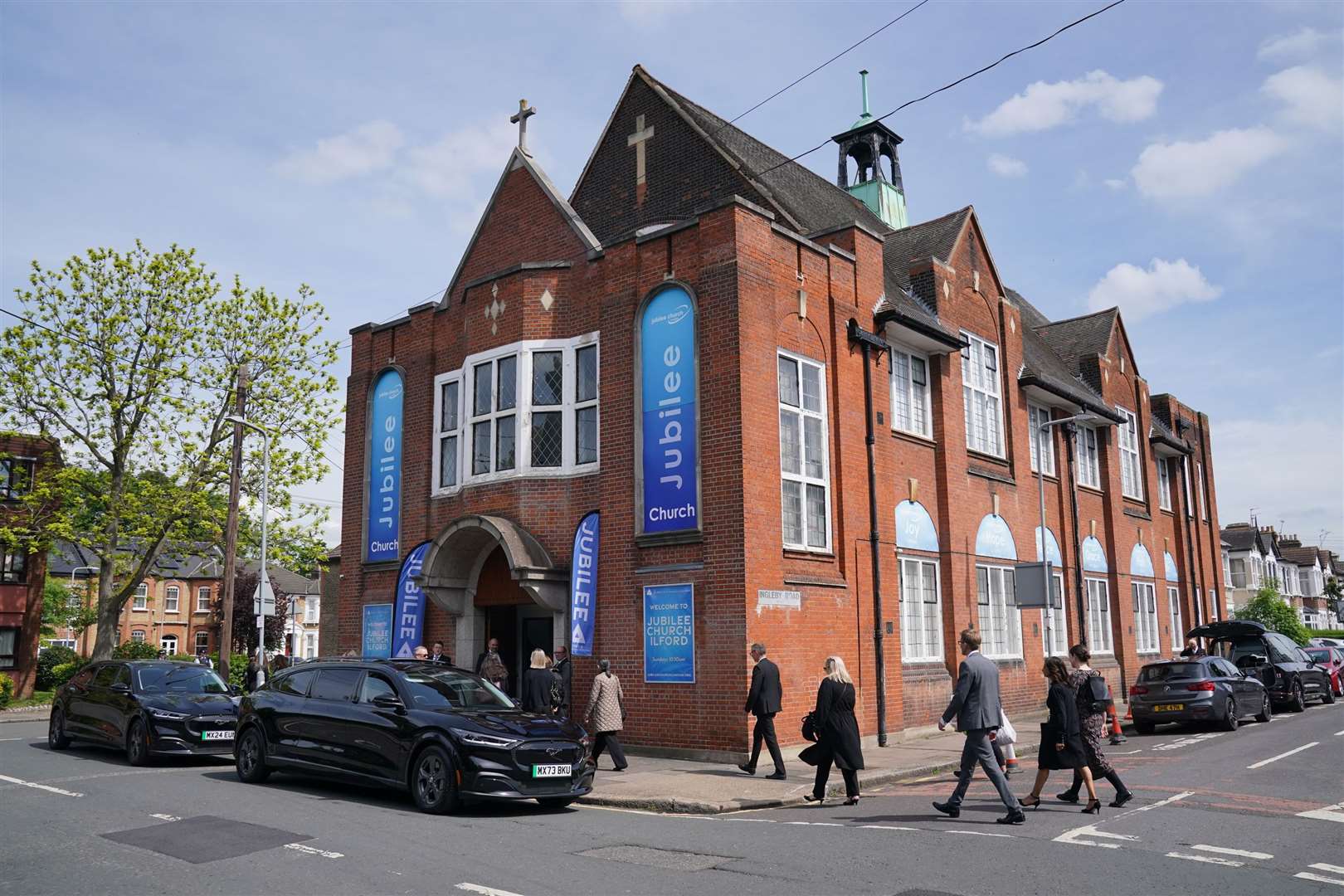 The service is being held at the Jubilee Church in Ilford, east London (Jonathan Brady/PA)