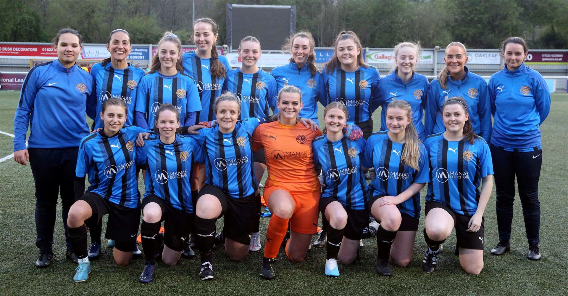 Runners-up Sevenoaks Town ladies. Picture: PSP Images