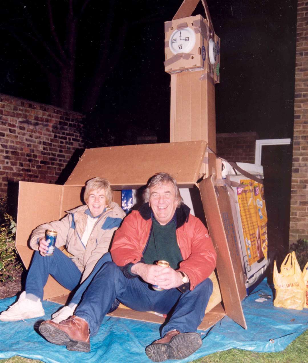 Bob Marshall-Andrews, MP for Medway, and his wife slept in a box made in the shape of the Houses of Parliament in 1998