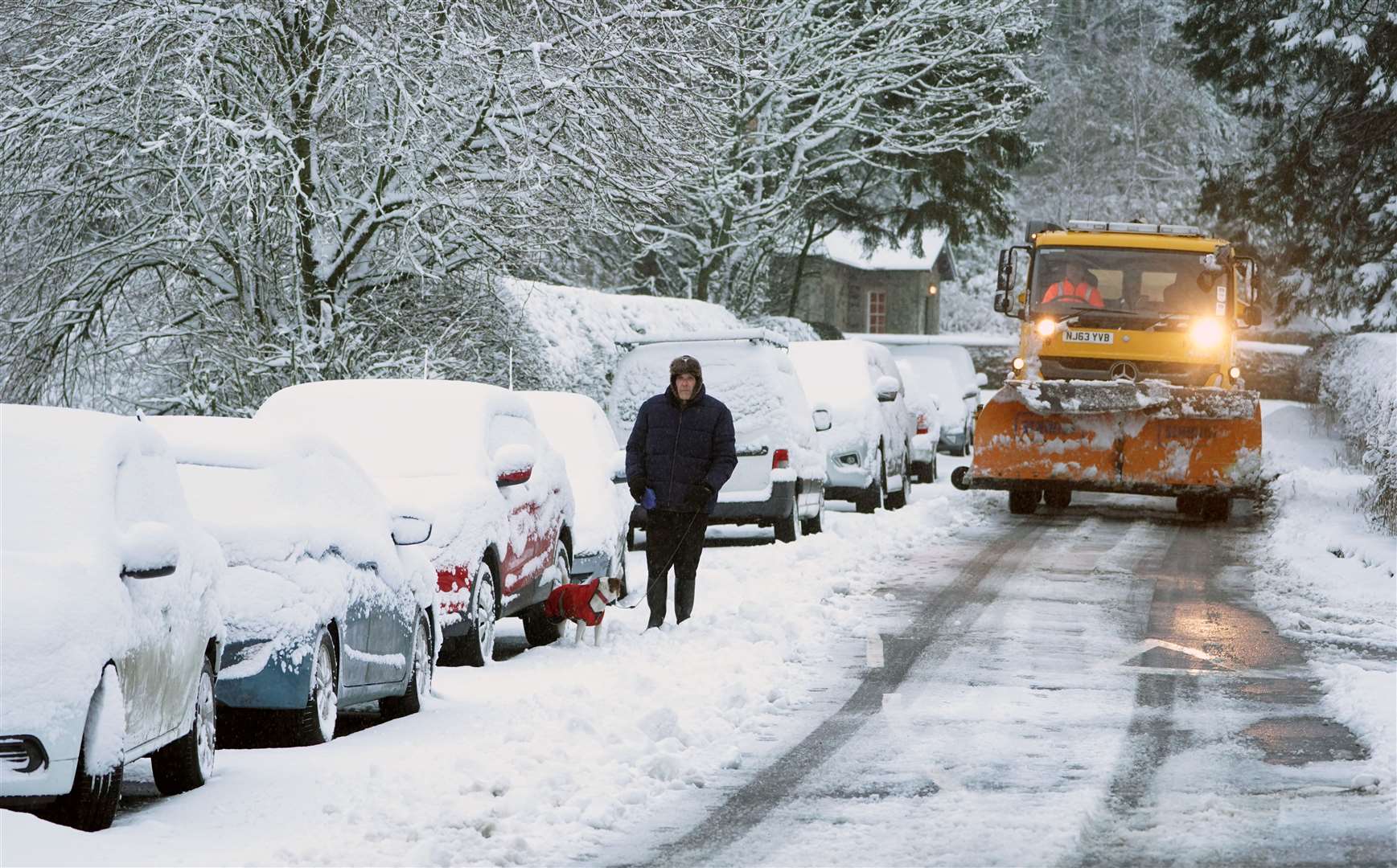 The Northumberland village of Allenheads was transformed into a winter wonderland (Owen Humphreys/PA)