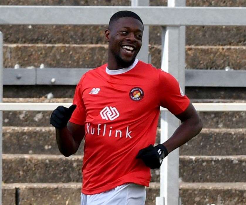 Rakish Bingham has extended his stay at Ebbsfleet United Picture: Keith Gillard