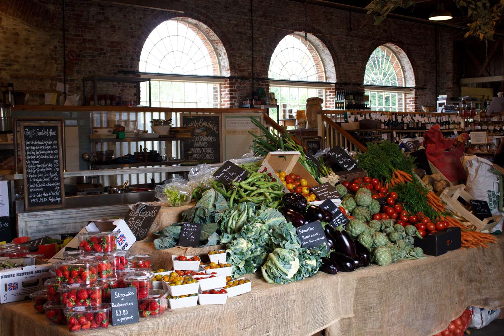 A Goods Shed veg stall