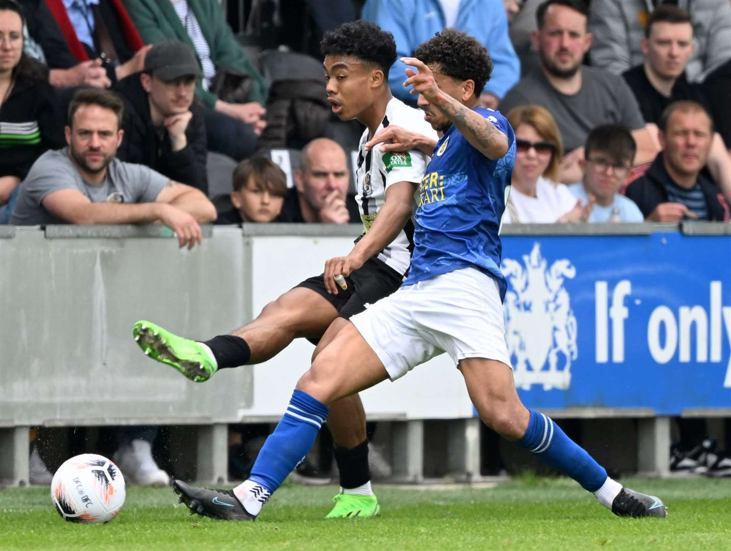 Richard Chin, in action during last season’s National League South Play-off Semi-Final, is back at Dartford. Picture: Keith Gillard