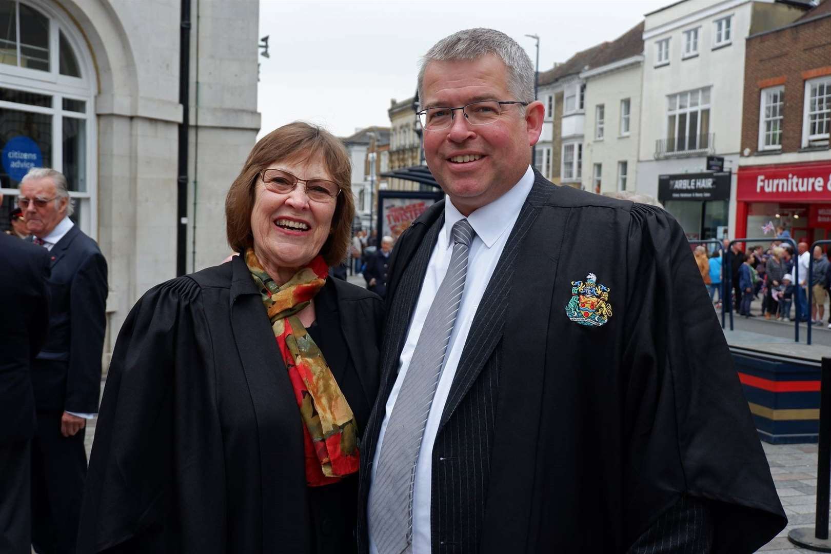 The bid for secret talks was proposed by council leader Martin Cox (right). Pictured with Cllr Fay Gooch.