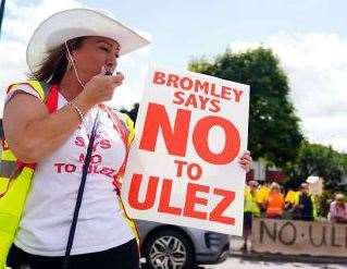 Numerous protests against ULEZ have taken place and many motorists are still refusing to pay. Picture: PA