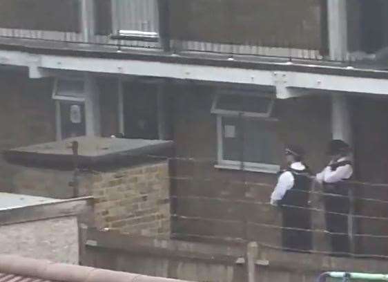 Police outside a property in Goodmayes in Redbridge, London (Eoin Moylan/PA)