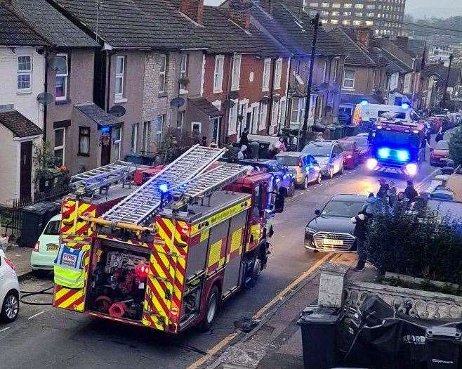 Two fire engines were called to the scene