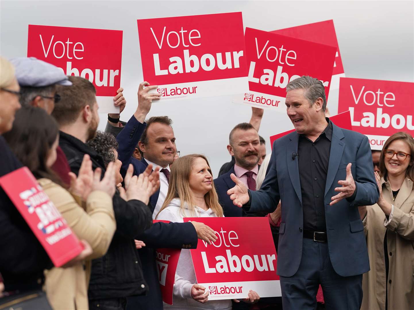 Labour leader Sir Keir Starmer has been celebrating after the local elections (Gareth Fuller/PA)