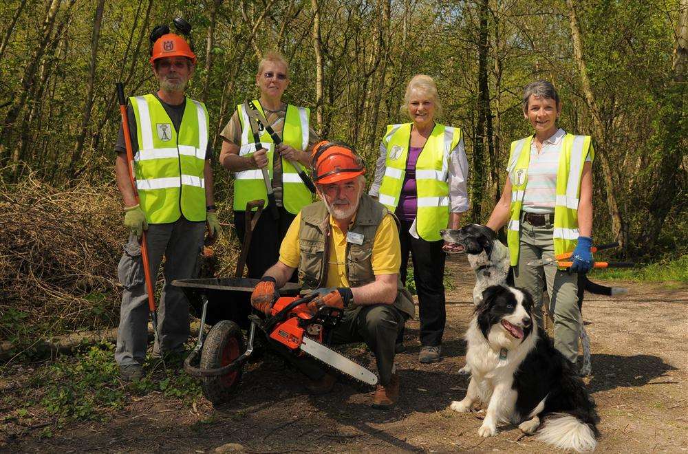 Volunteers at Beacon Wood Country Park