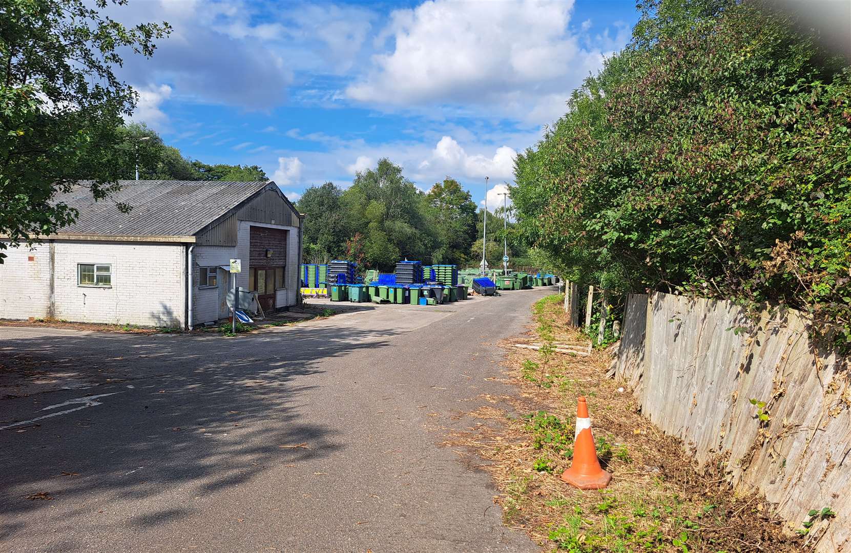 The council bin depot site is now proposed for a drive-thru cafe and business park