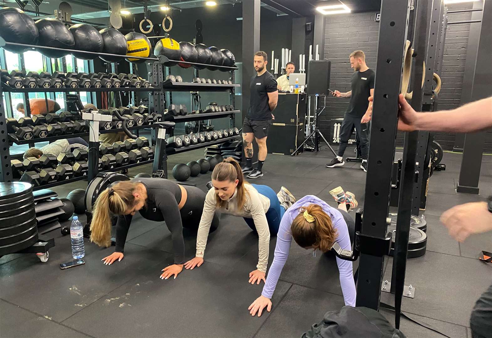 Staff members from Staplehurst joined the gym challenge as part of their fundraising activities. Picture: Wards