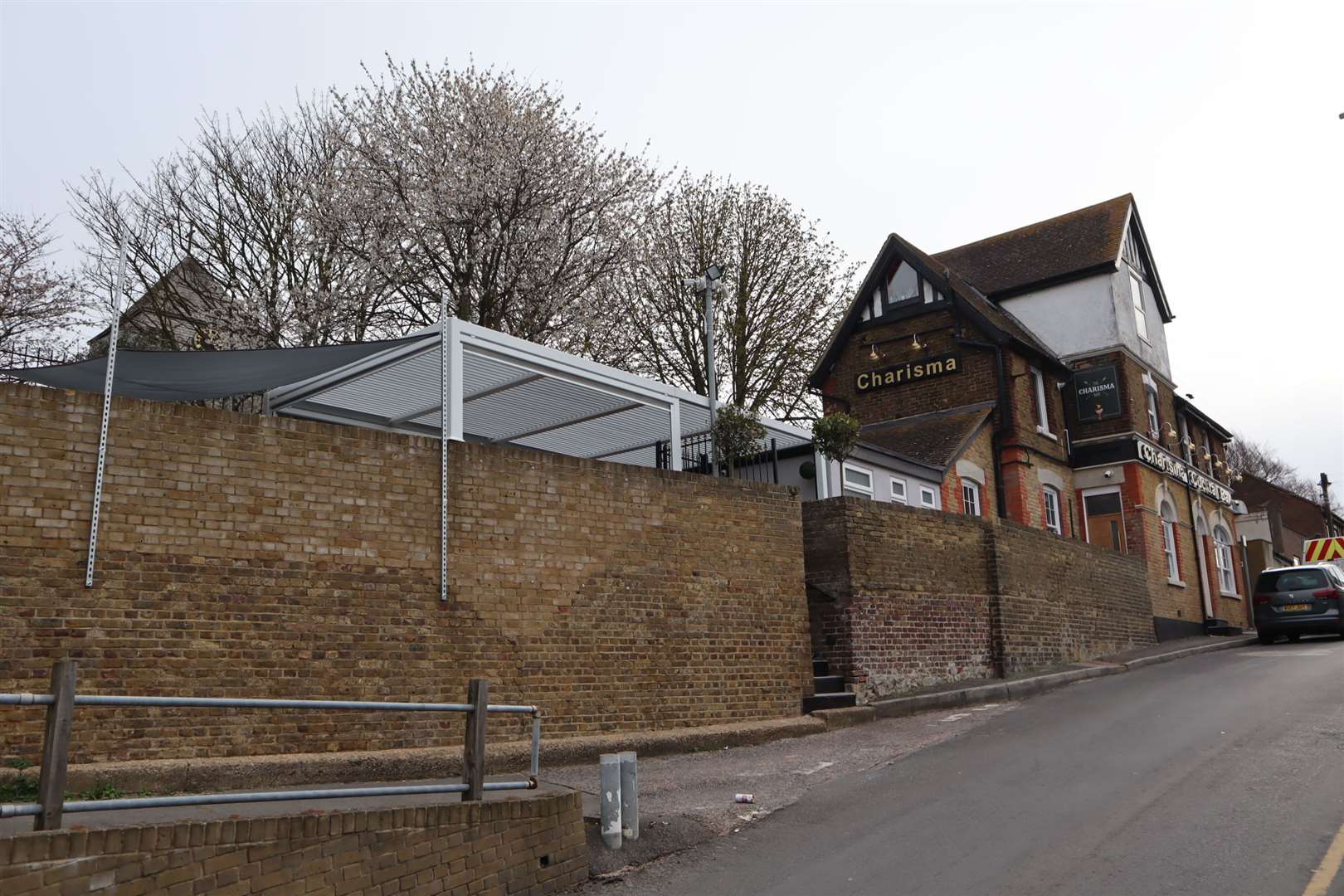 Extended outside drinking area at Charisma cocktail bar in Minster high street