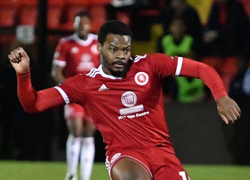 Welling forward Dipo Akinyemi Picture: Keith Gillard