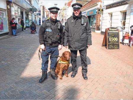 Drugs dog on patrol in Deal