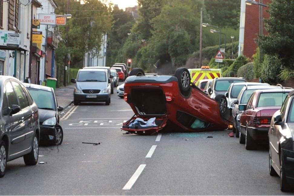 The collision involved four vehicles. PICTURE: Keith Thompson