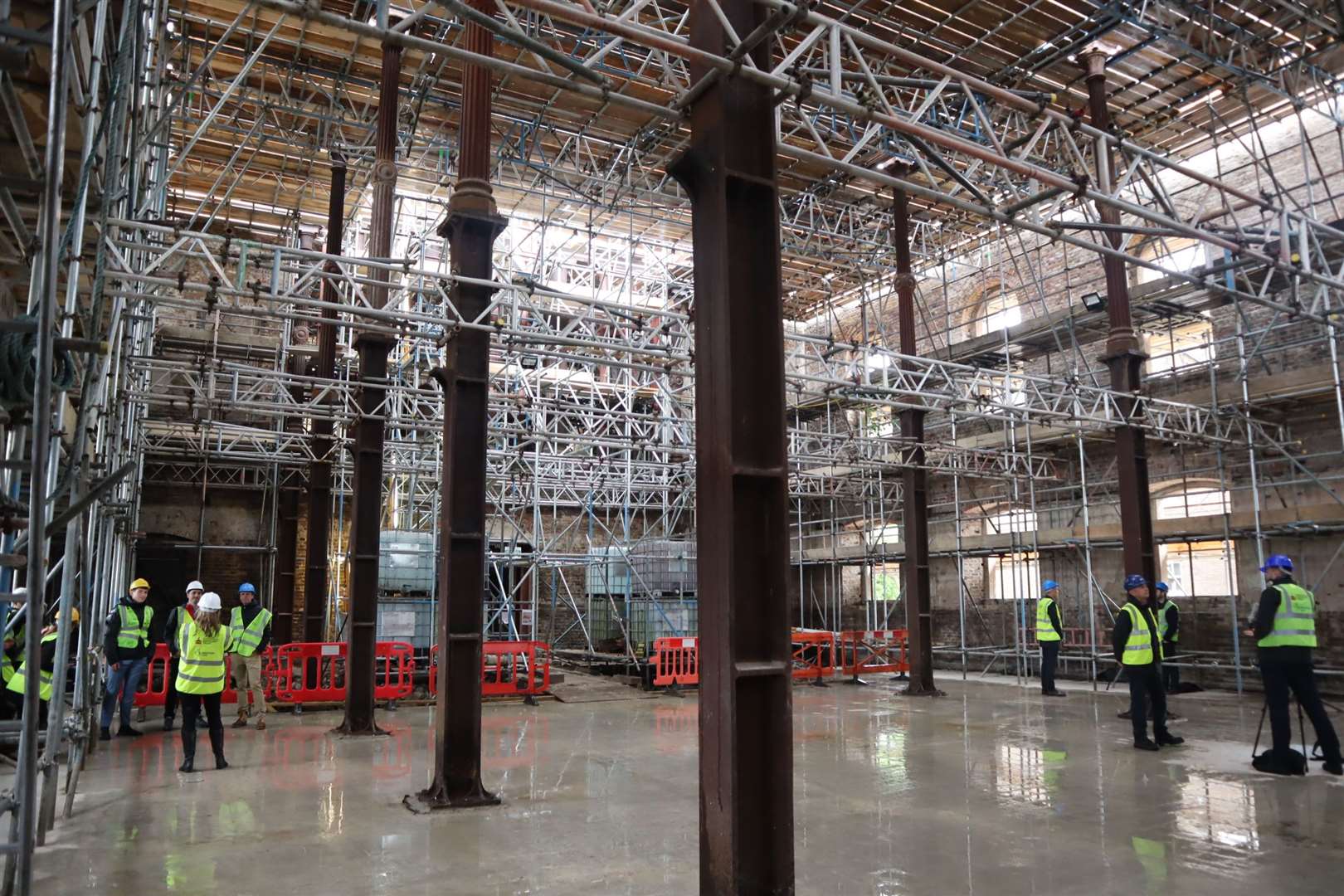 A new floor inside the Sheerness Dockyard Church at Blue Town which burned down on May 30, 2001. Picture: John Nurden (47146024)