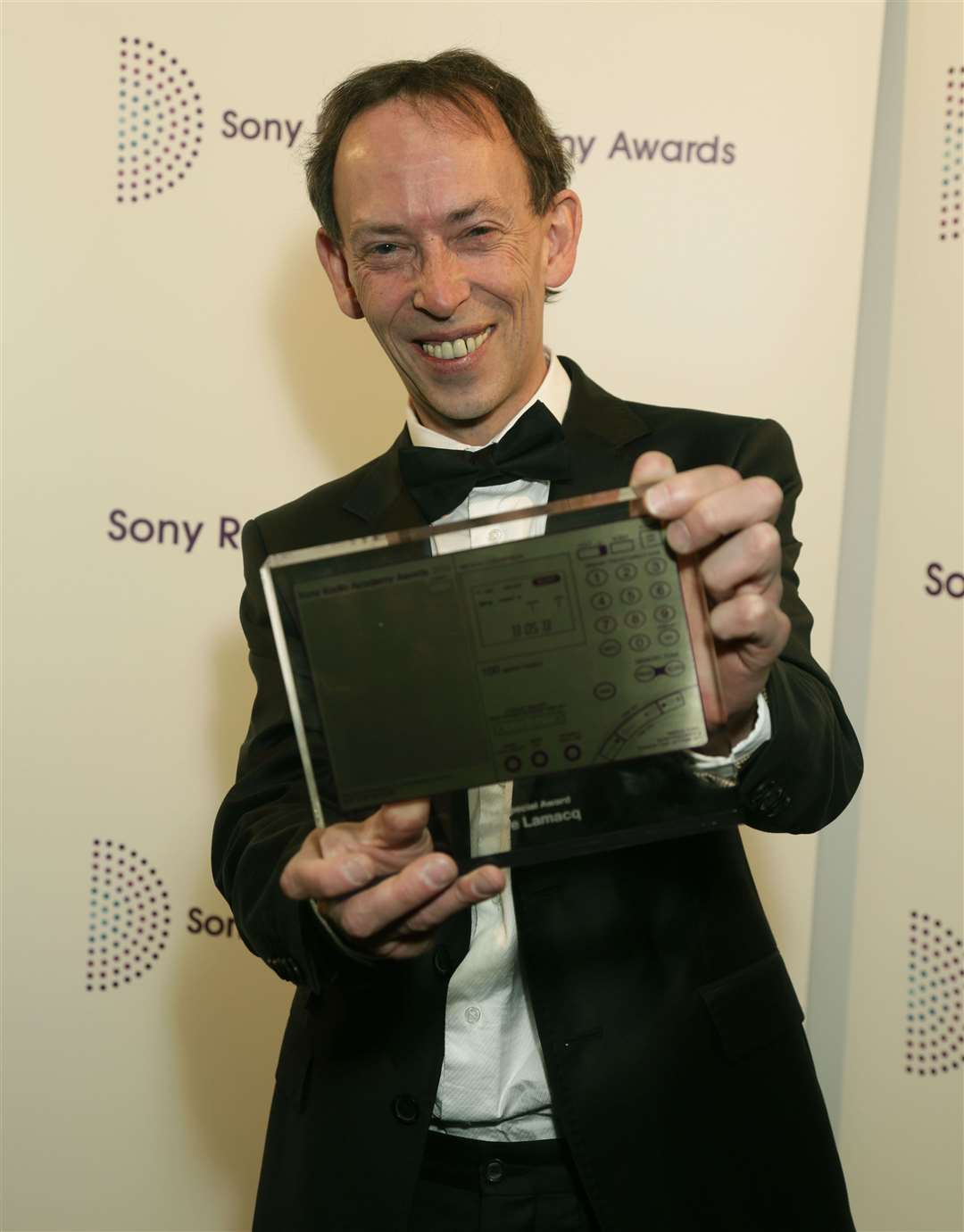 Steve Lamacq with his Special Award at the Sony Radio Academy Awards at the Grosvenor House Hotel in central London (Yui Mok/PA)