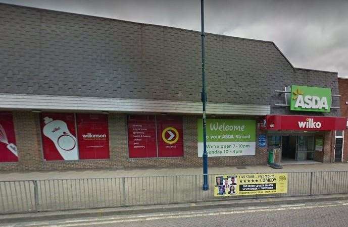 Aldous stole from the Asda store in Strood. Picture: Google