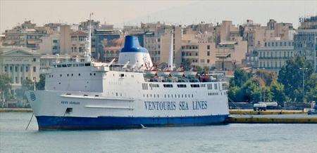 The Hengist is now the Agios Georgios and is operated by Ventouris Sea Lines of Greece, covering the Aegean Sea