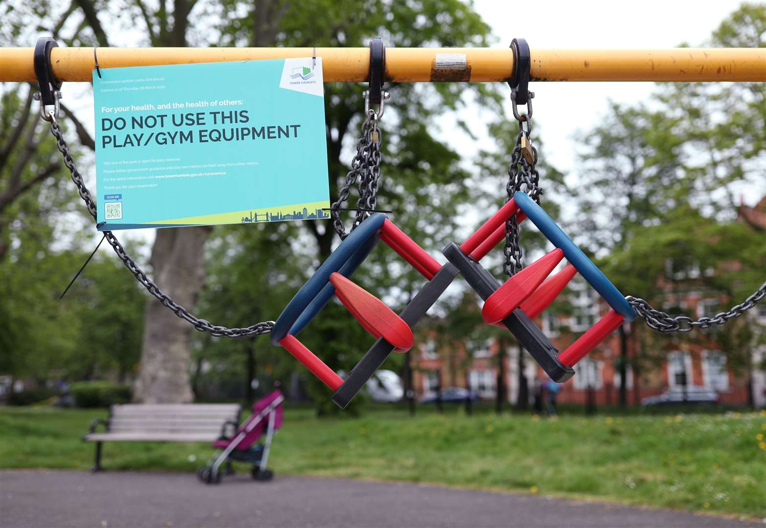 A children’s playground (Yui Mok/PA)