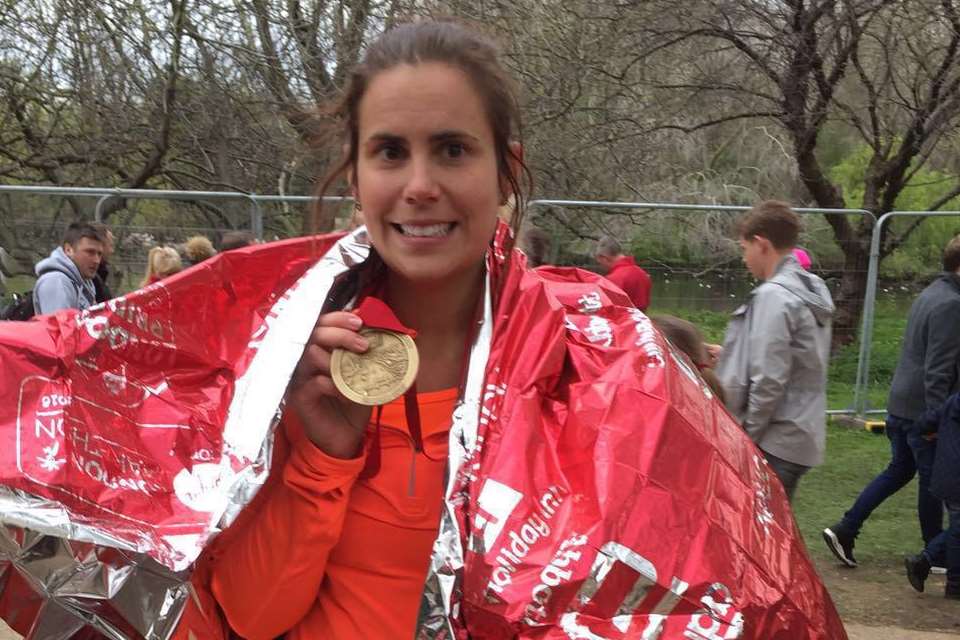 Sophie Warren ran the marathon for ellenor