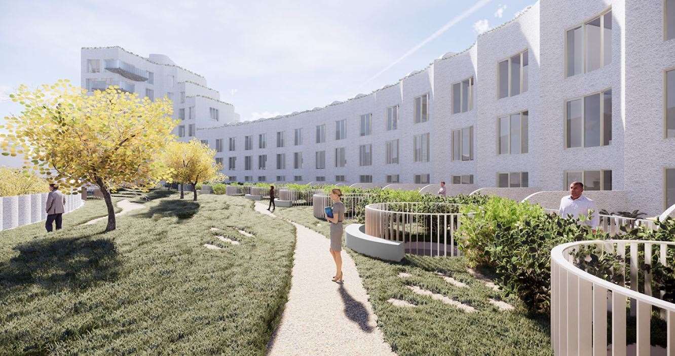 It will sit right on the beach. Picture: Folkestone Harbour and Seafront Development Company
