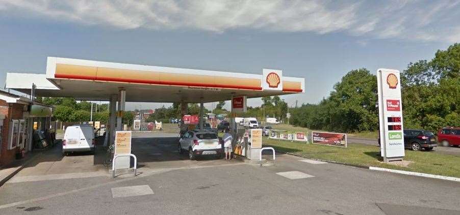 The Shell garage at Chestfield roundabout