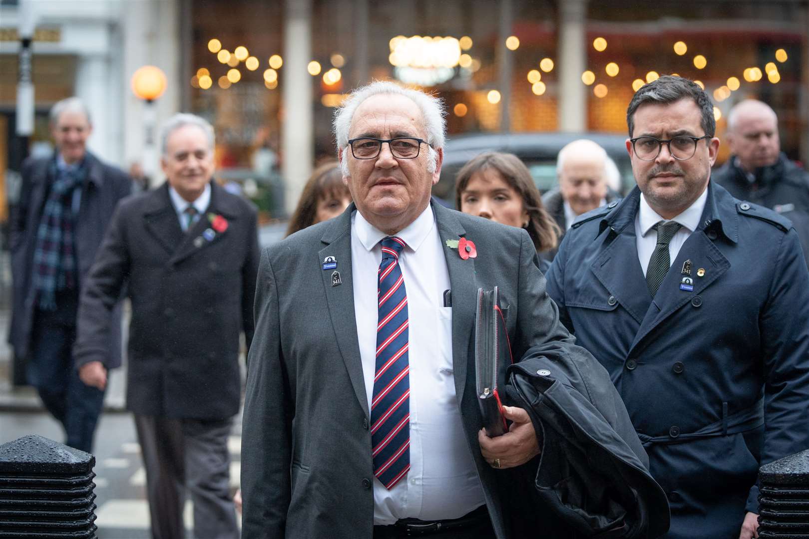 Retired police officer John Murray arrives at the Royal Courts of Justice (Stefan Rousseau/PA)