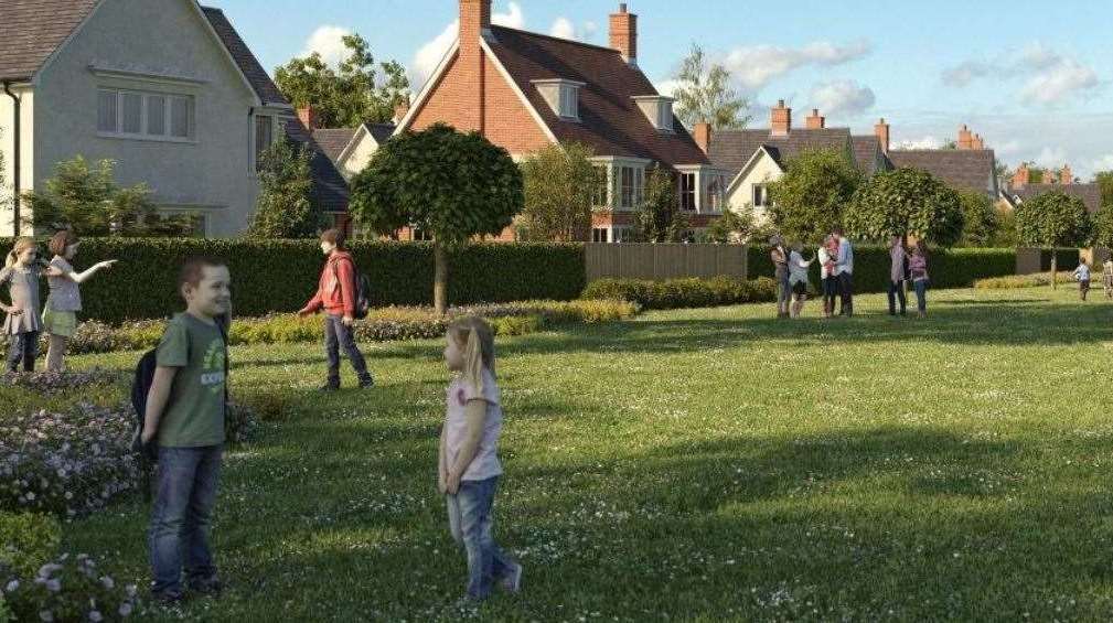 A CGI of the proposed development at Highsted. Picture: Swale Planning Portal