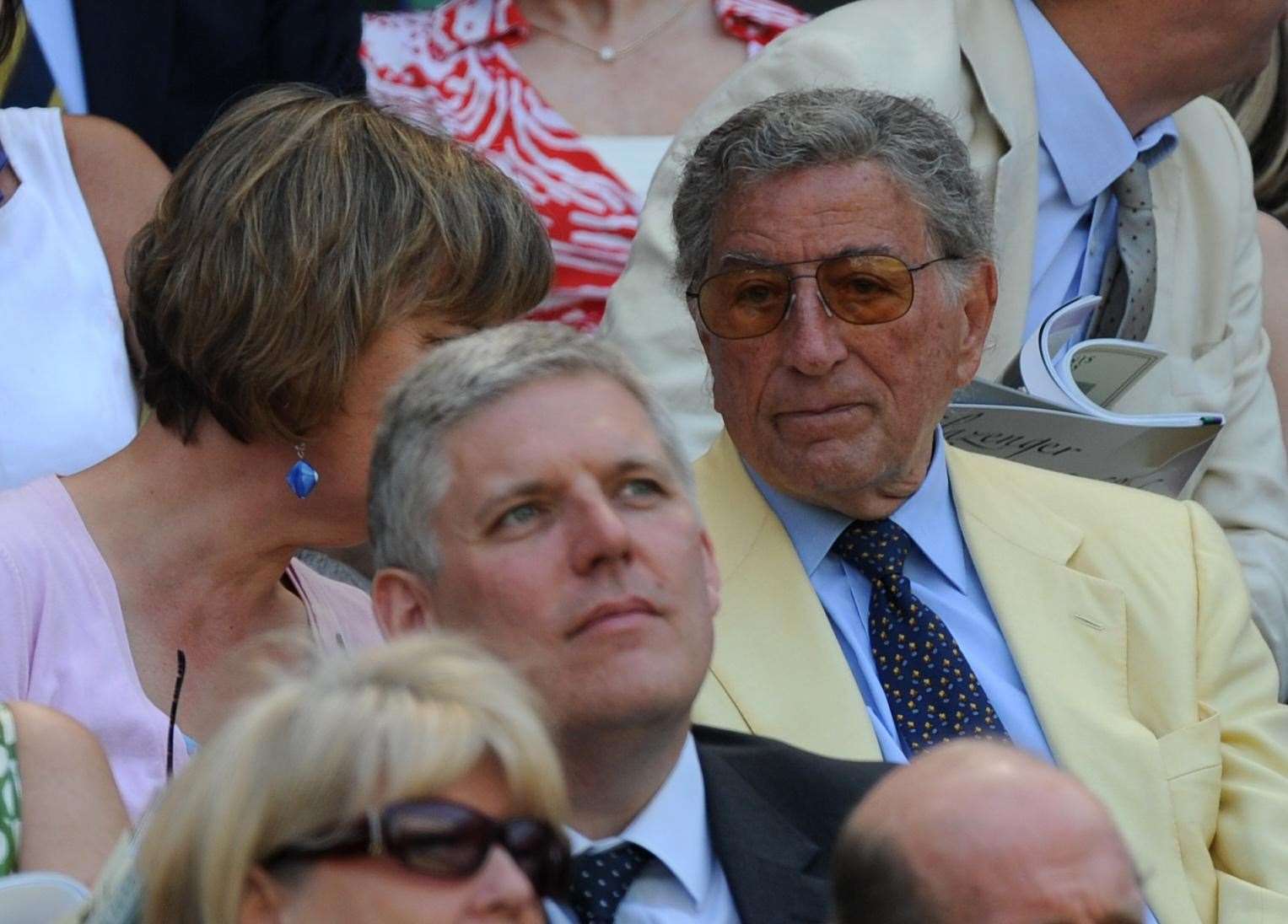 Tony Bennett in the Royal Box on Centre Court during the 2010 Championships at Wimbledon (Rebecca Nolan/PA)