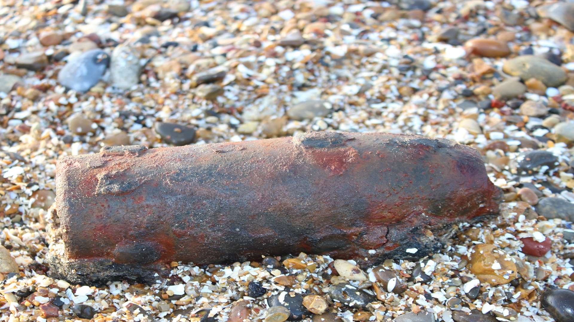 A typical bomb washed up on Sheppey. Stock picture.