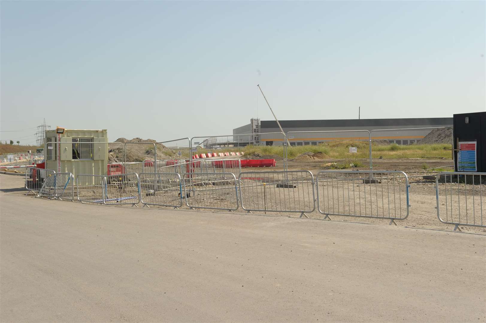 The lorries are delivering to the Amazon warehouse in Hoo