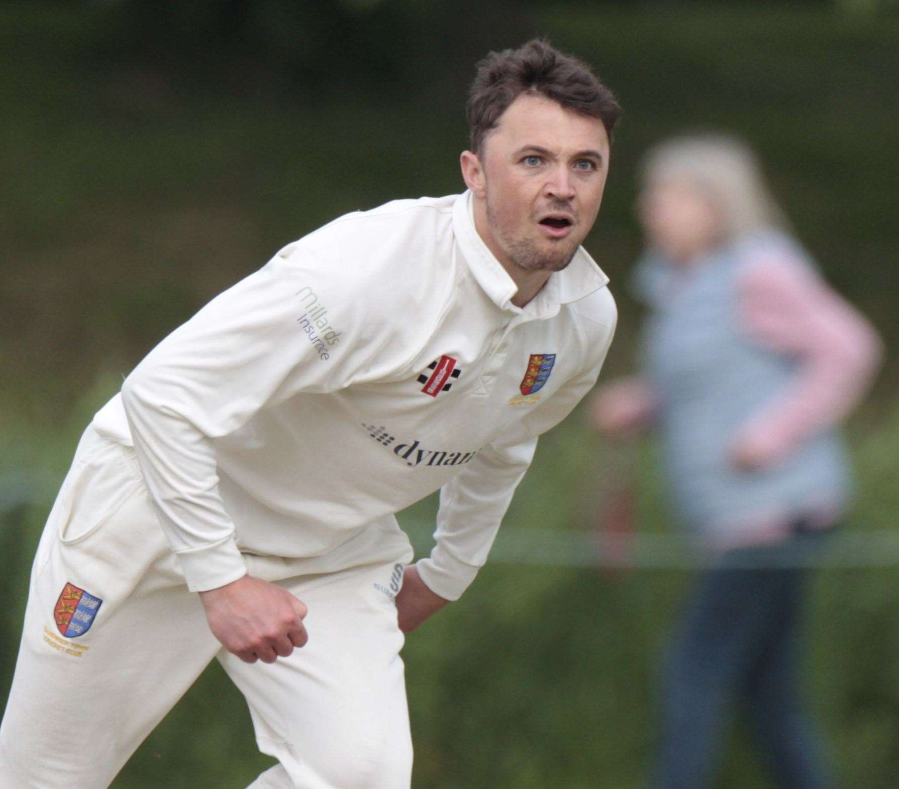 Rory Smith - ended up on the losing side for Sandwich Town at Blackheath despite his 67 with the bat and 5-17 with the ball. Picture: Gary Restall