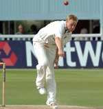 TWO WICKETS: Martin Saggers