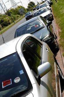 Parking tickets issued outside Darent Valley Hospital