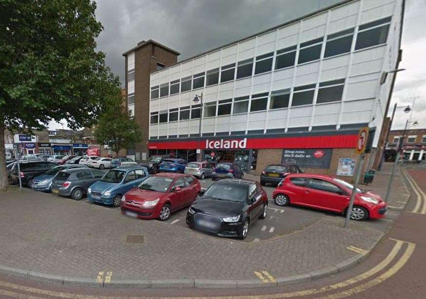 What Market Street in Dartford town centre looked like outside Iceland before the changes in 2019. Photo: Google