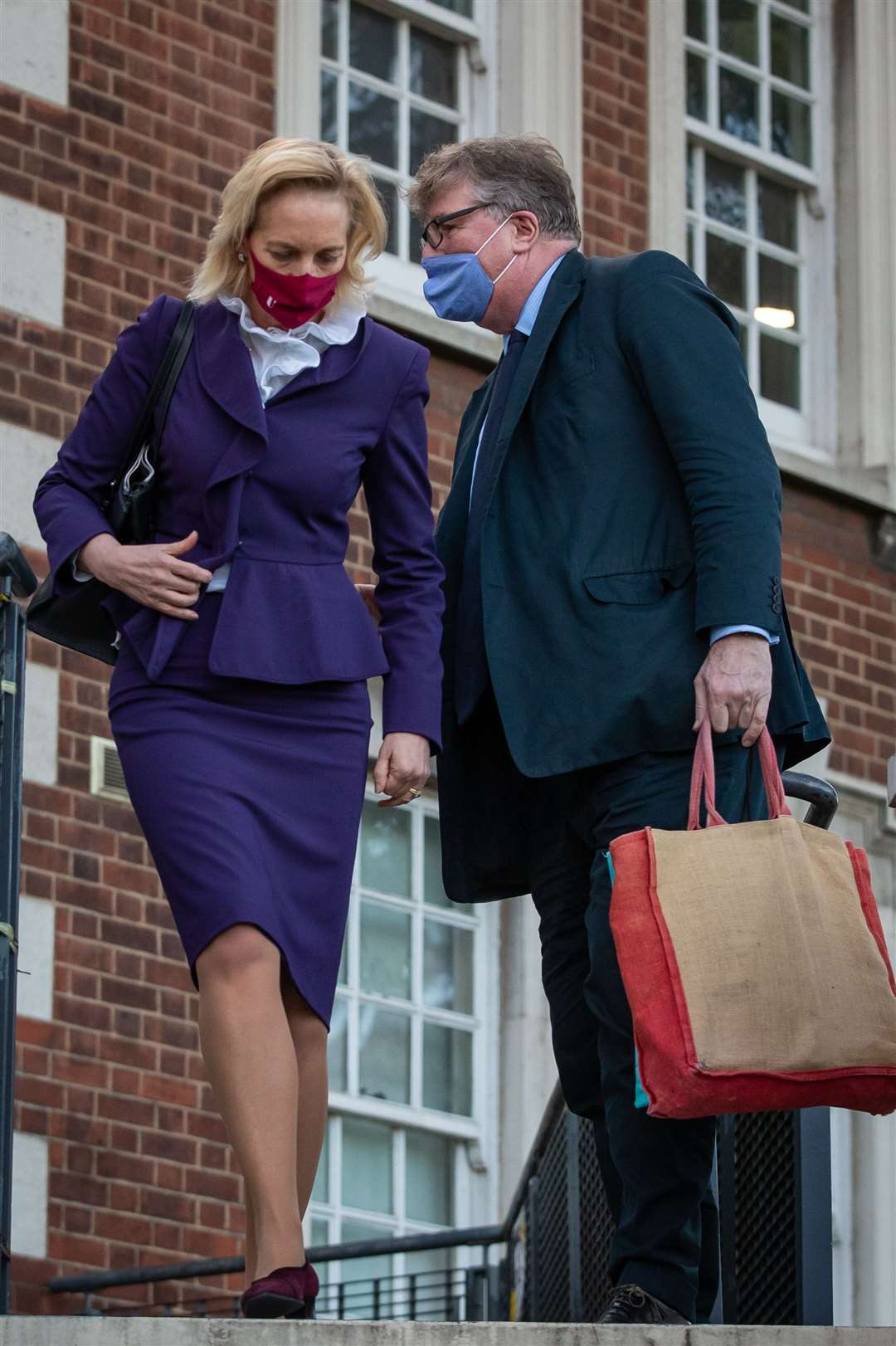 Hedge fund manager Crispin Odey with his wife Nichola Pease (Aaron Chown/PA)